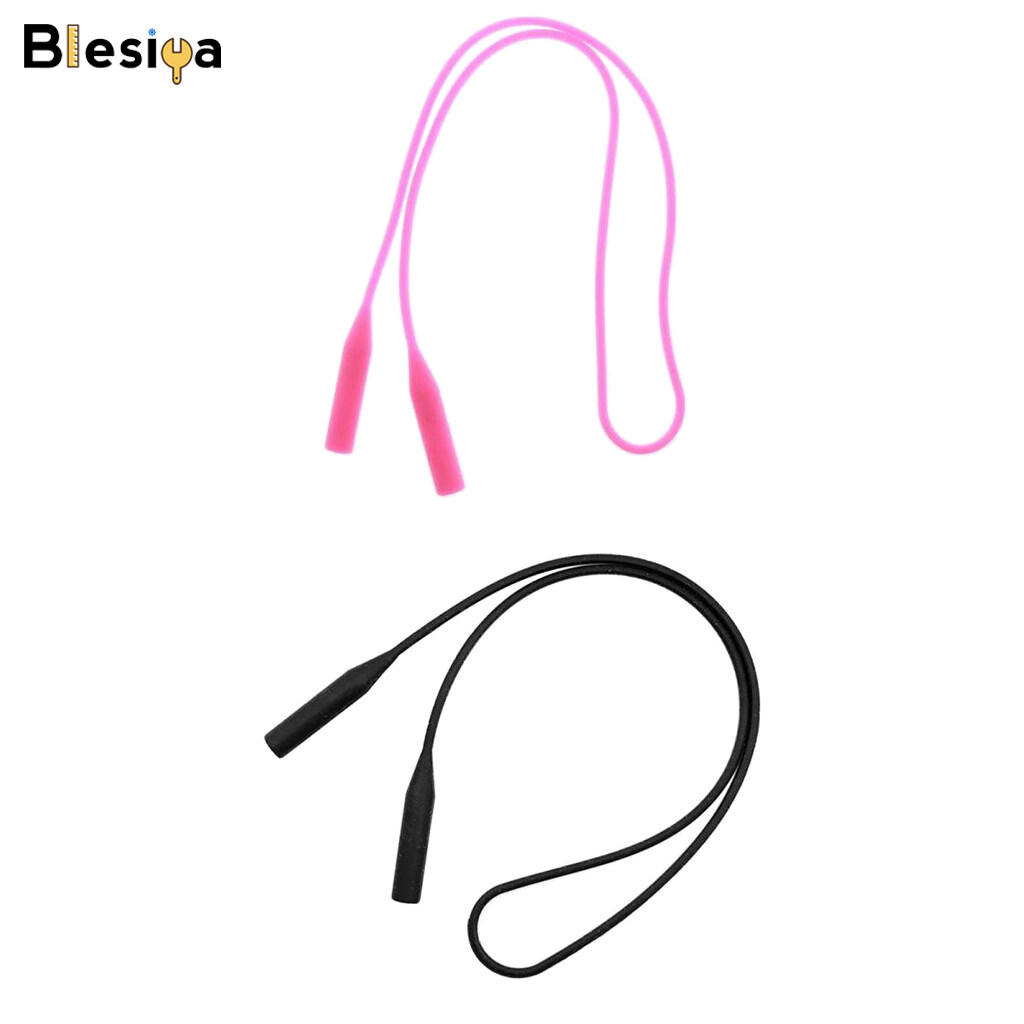 Blesiya 2pcs Silicone Glasses Sunglass Strap Cord Holder Eyewear Retainer Rope Band
