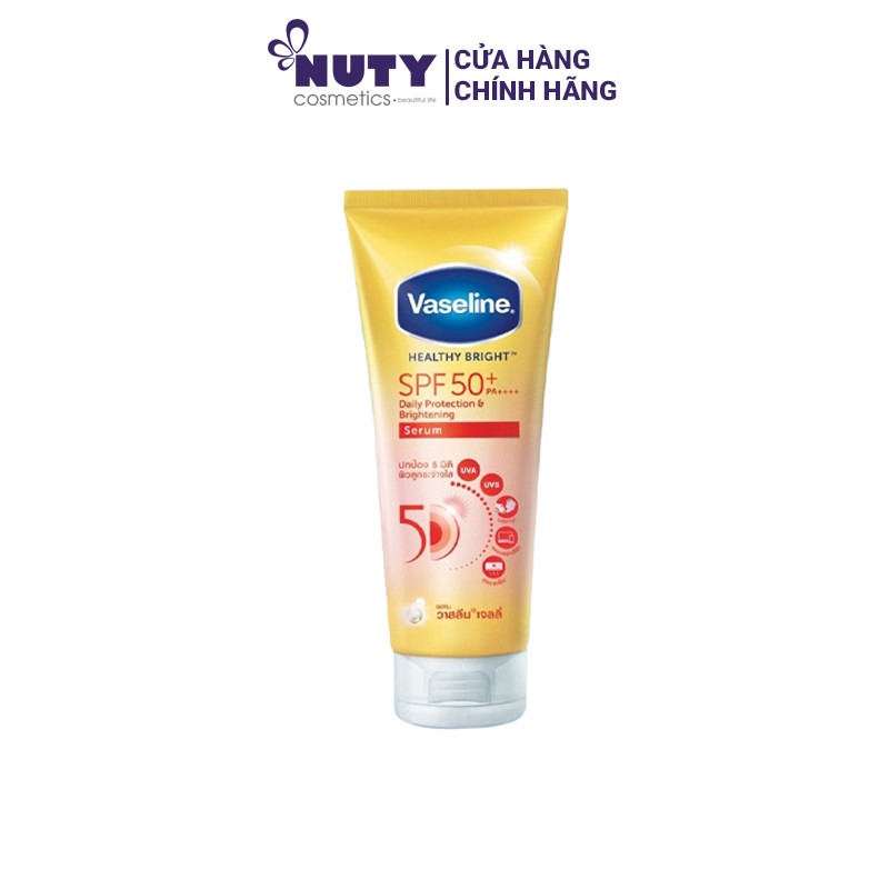 Sữa Dưỡng Thể Vaseline Healthy Bright 50X Sun + Pollution Protection Concentrated Brightening Serum