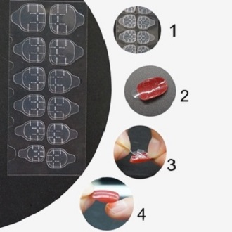 Bộ 24 Sticker Dán Móng Tay Chân JOJO Bằng Silicon