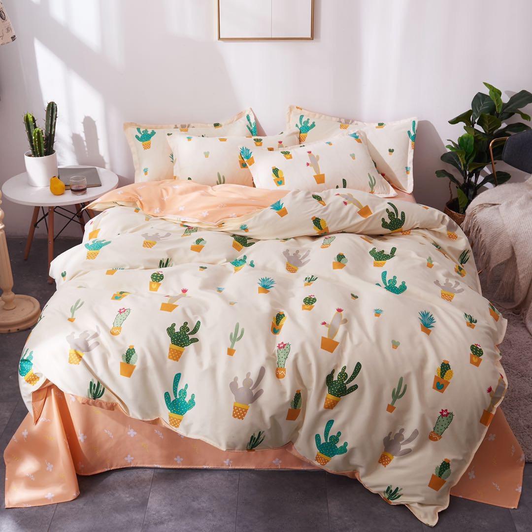Set 5 món cotton poly nhập Mẫu Xương Rồng