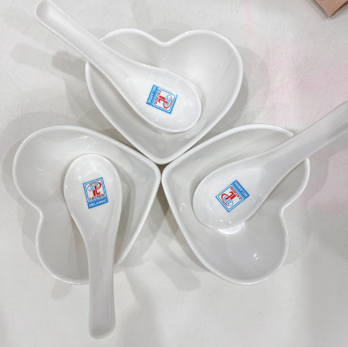 Chén Hình Trái Tim Melamine Cao Cấp
