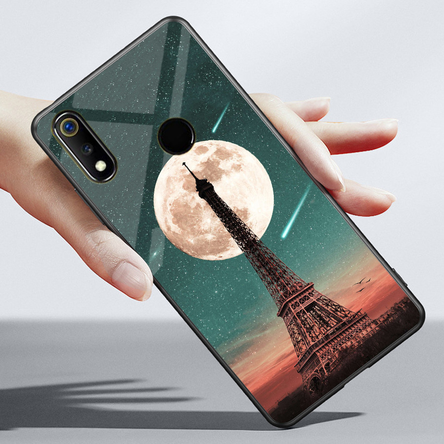 Ốp lưng vsmart joy 2 plus mặt kính sáng bóng, cao cấp họa tiết classic
