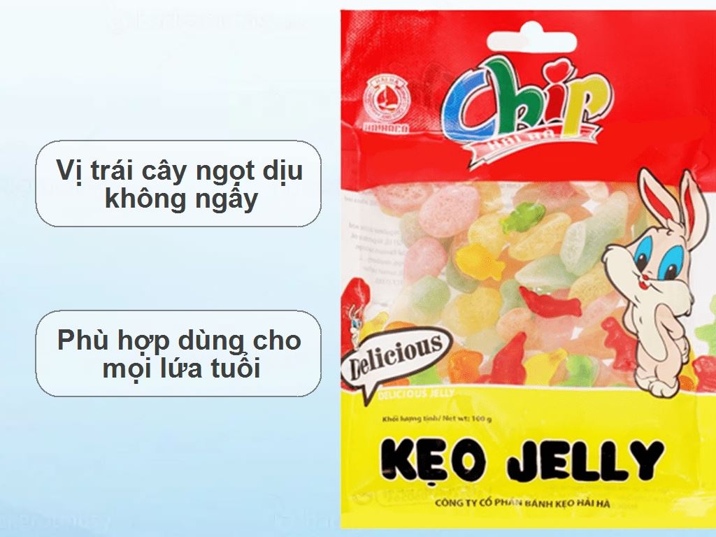Kẹo dẻo Hải Hà Jelly Chip gói 100g