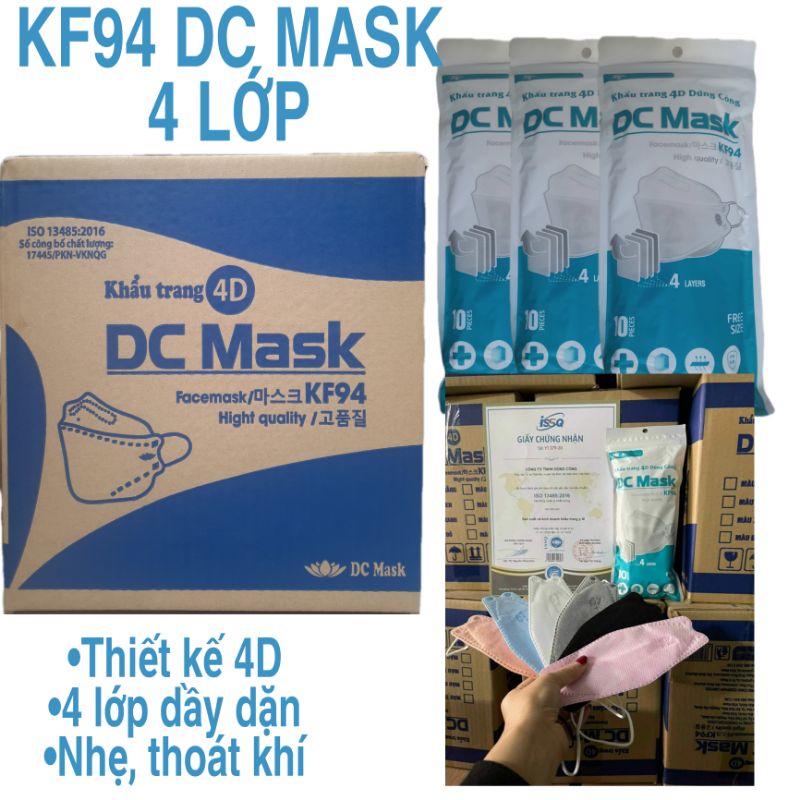 Sỉ Thùng KF94 DC MASK Dũng Công (300 Cái)