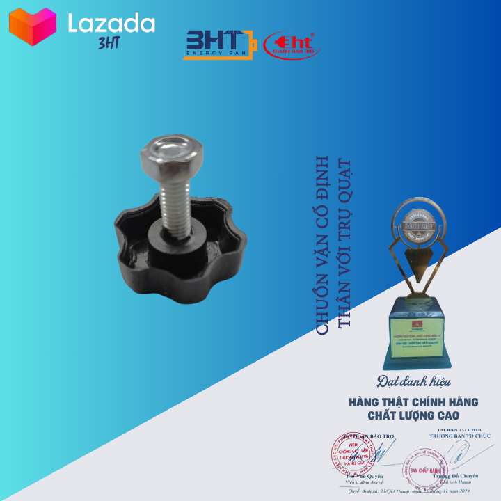 Ốc vặn thân cổ quạt ren 6mm - 3ht
