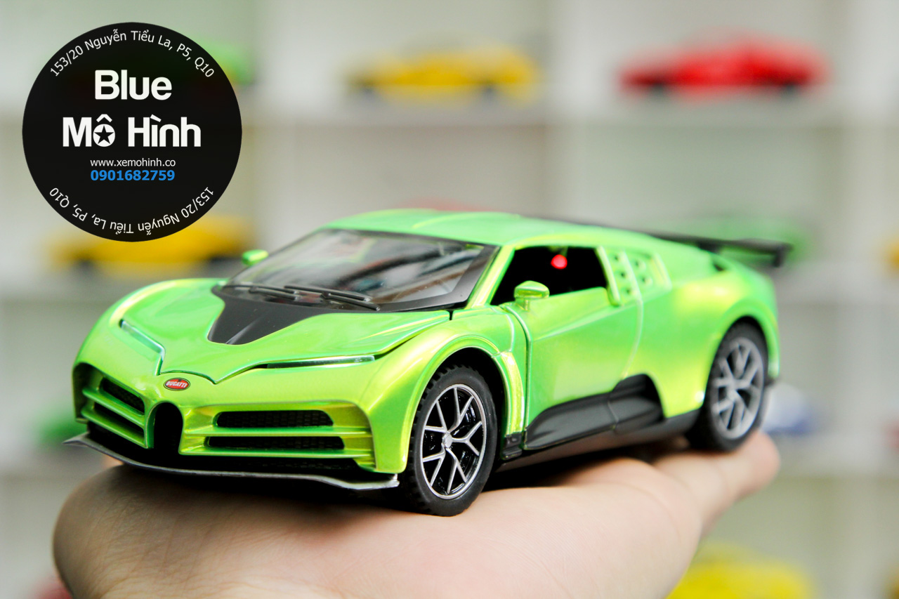 Blue mô hình | Xe mô hình Bugatti Centodieci 1:32 – Xanh