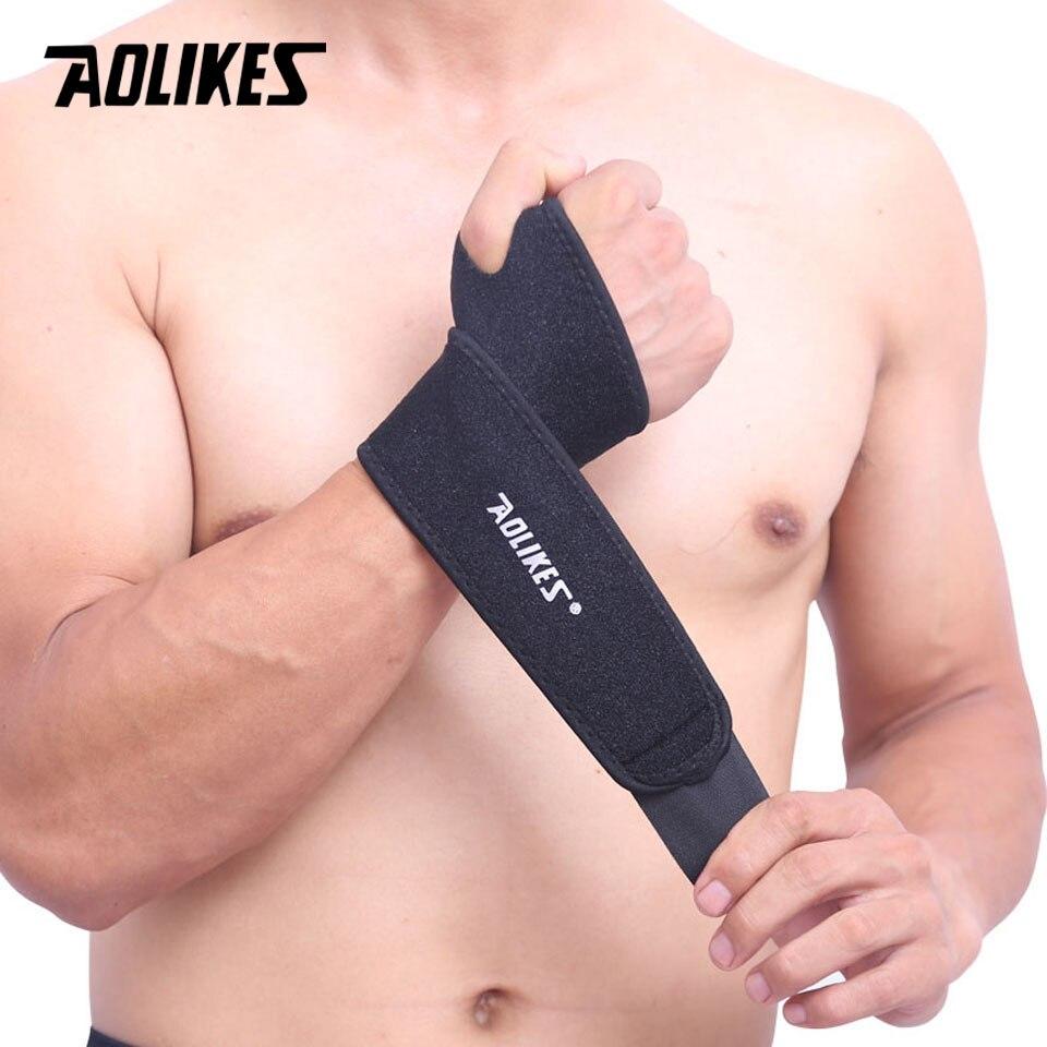 Quấn bảo vệ cổ tay hỗ trợ nẹp xương ống khớp cổ tay khi tập Gym chơi thể thao Pressure Adjustable Wrist Support AOLIKES A-7937