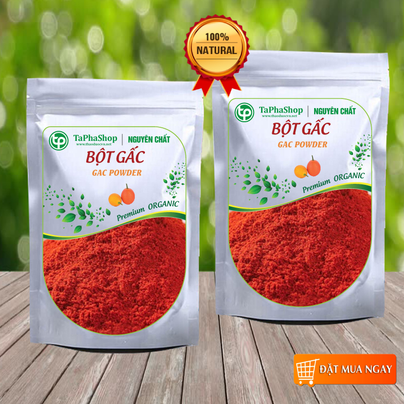 Bột gấc nguyên chất túi lớn loại 1kg - tấn phát - Sản phẩm chất lượng cao - Chuyên dùng để tạo màu cho các món ăn