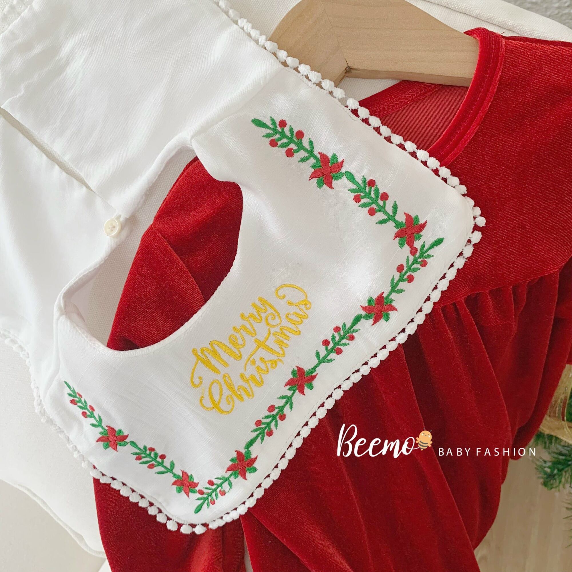SET VÁY NHUNG NOEL SIÊU XINH CHO BÉ