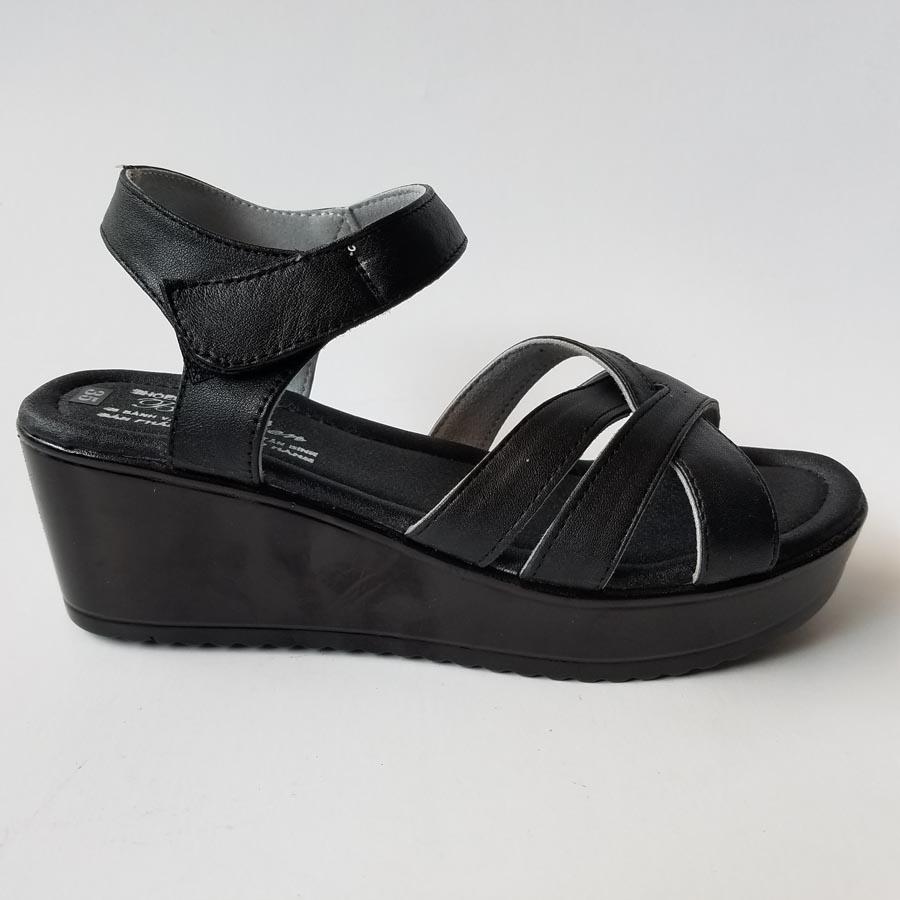 [HCM]Giày Sandal Nữ Đế Xuồng BIGBEN Da Bò Thật Cao Cấp