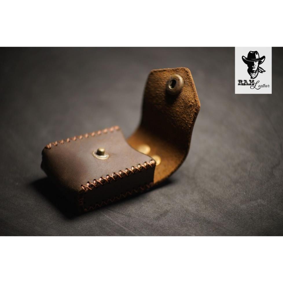Bao Da Zippo RAM Leather Da Sáp Ngựa