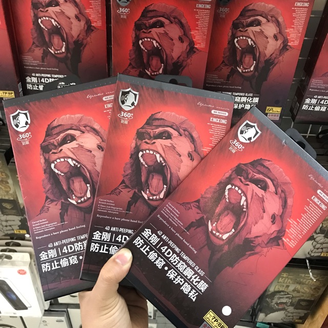 Cường lực full màn 4D King Kong chống nhìn trộm
