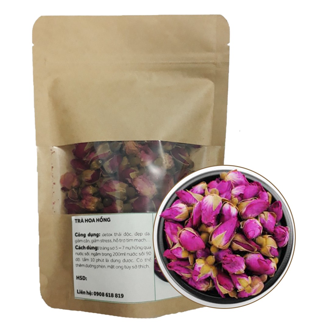 TRÀ HOA HỒNG - Nữ hoàng các loài hoa - 100g