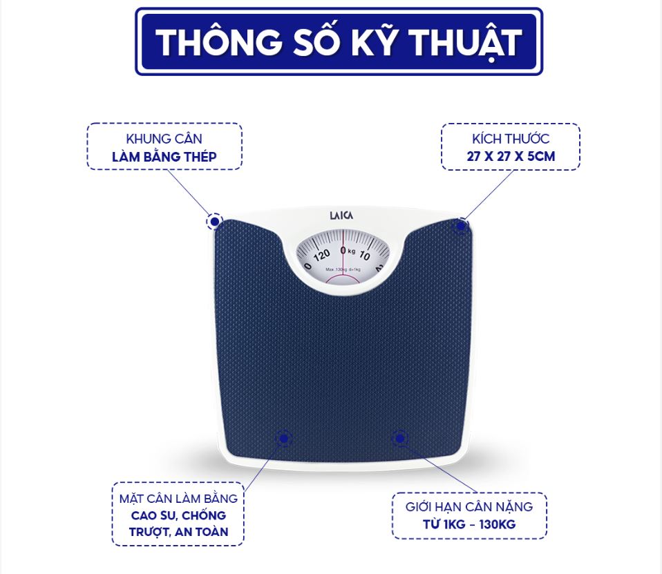 Cân Sức Khỏe Cơ Học Laica PS2018