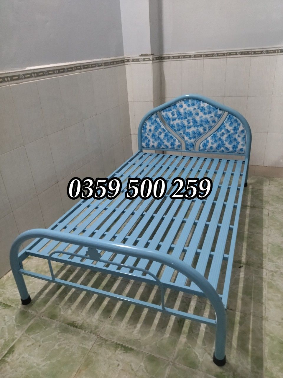 Giường sắt tròn giường đơn HCM BD