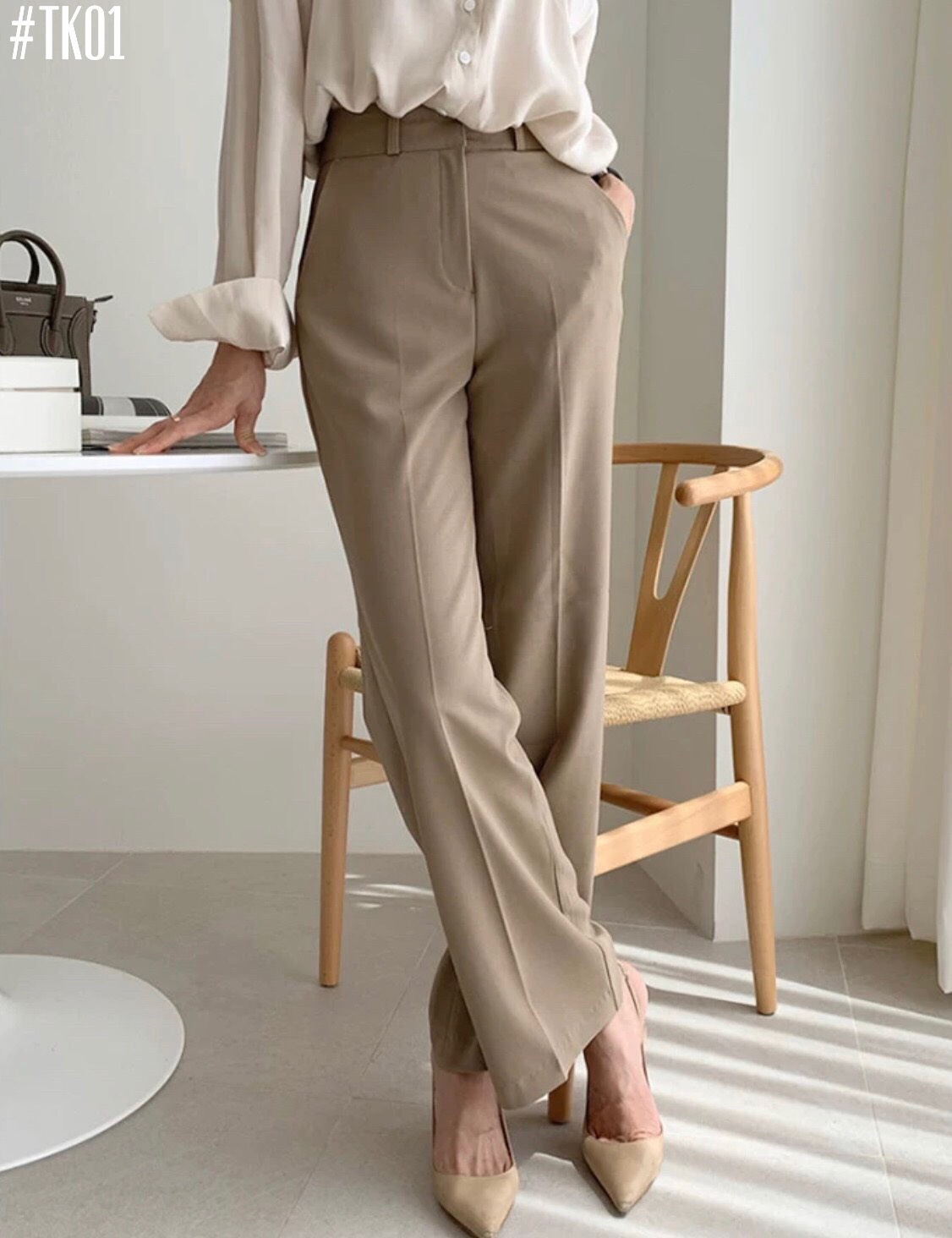 Quần ống suông công sở thanh lịch