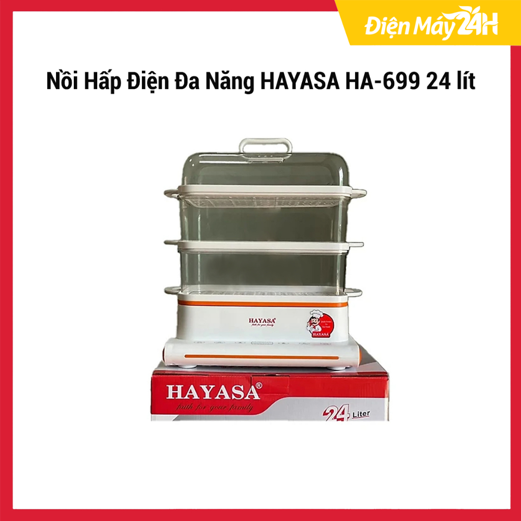 NỒI HẤP ĐIỆN ĐA NĂNG HAYASA HA-699 24 LÍT