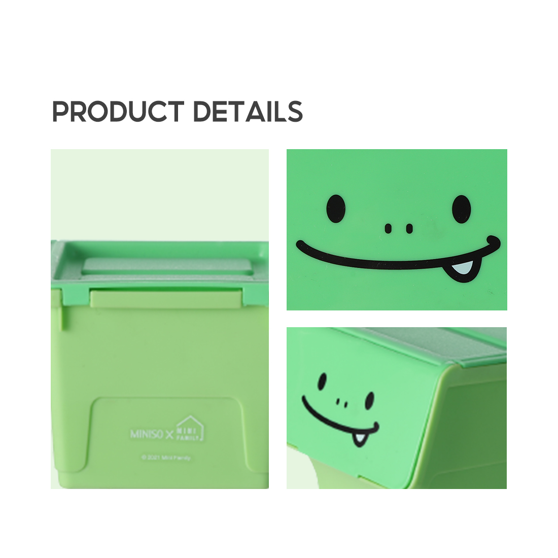 Thùng đựng đồ miniso Mini Family(Bun Bun)