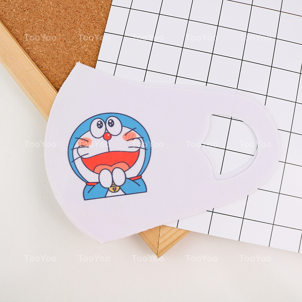 Khẩu trang vải su 3d hình doraemon doremon dễ thương cute mon0205