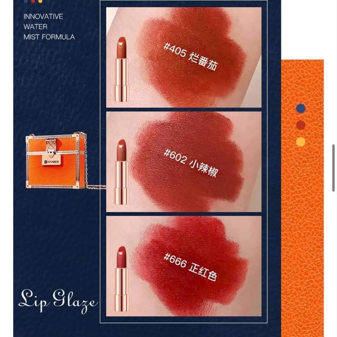 (Quà tặng valentine, quà tặng 8/3, quà tặng sinh nhật, quà tặng bạn gái) Set Son Môi Túi Xách 3 Cây HANBER
