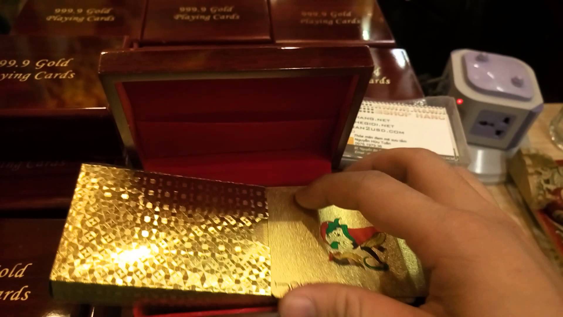 BỘ BÀI TÂY MẠ VÀNG 24K CAO CẤP
