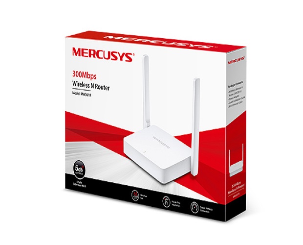 Bộ phát Wi-Fi Chuẩn N Tốc độ 300Mbps Mercusys MW301R