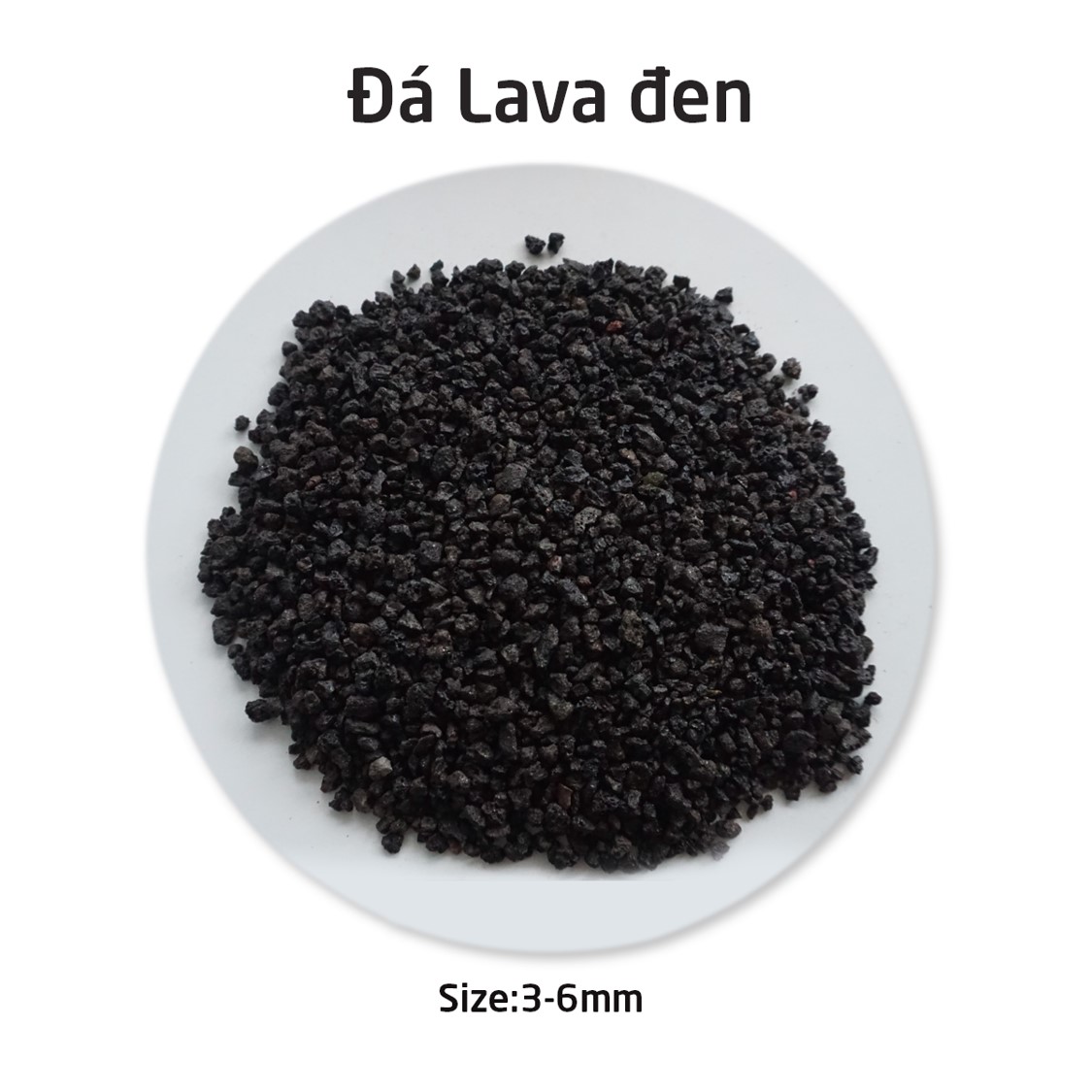 1kg đá rải mặt, đá nham thạch, đá lava đỏ đen