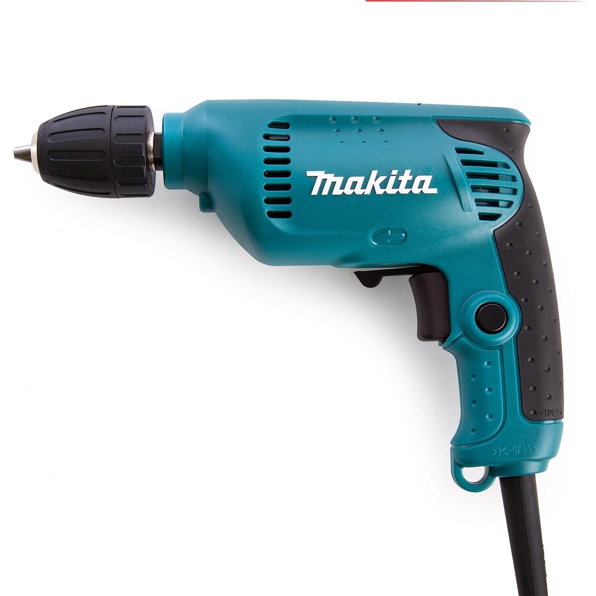 MÁY KHOAN 6.5MM - MÁY KHOAN BẮT VÍT ĐẦU KẸP 6.5MM - MODEL MÁY MAKITA-DP2011 CÔNG SUẤT 370W RUỘT ĐỒNG
