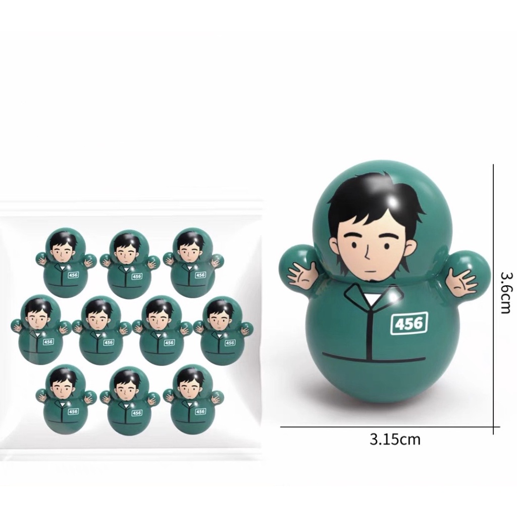 Lật đật Squid Game, đồ chơi lật đật mini cho bé siêu dễ thương đáng yêu Master Kids