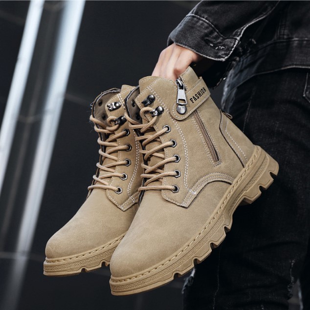Giày Boot Nam Màu Cát MARTIN SGS GN349