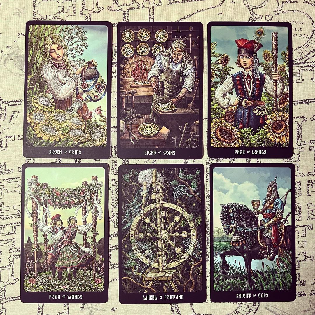 Slavic Legends Tarot Black Edition