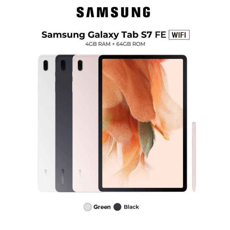 Máy Tính Bảng Samsung Galaxy Tab S7 Fe Wifi 4gb64gb Hàng Chính Hãng