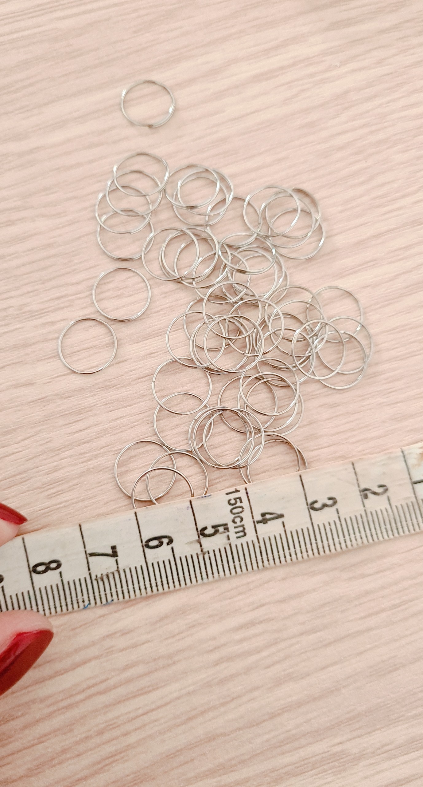 50gr khoen 10mm làm móc khóa, làm rèm cửa, handmade