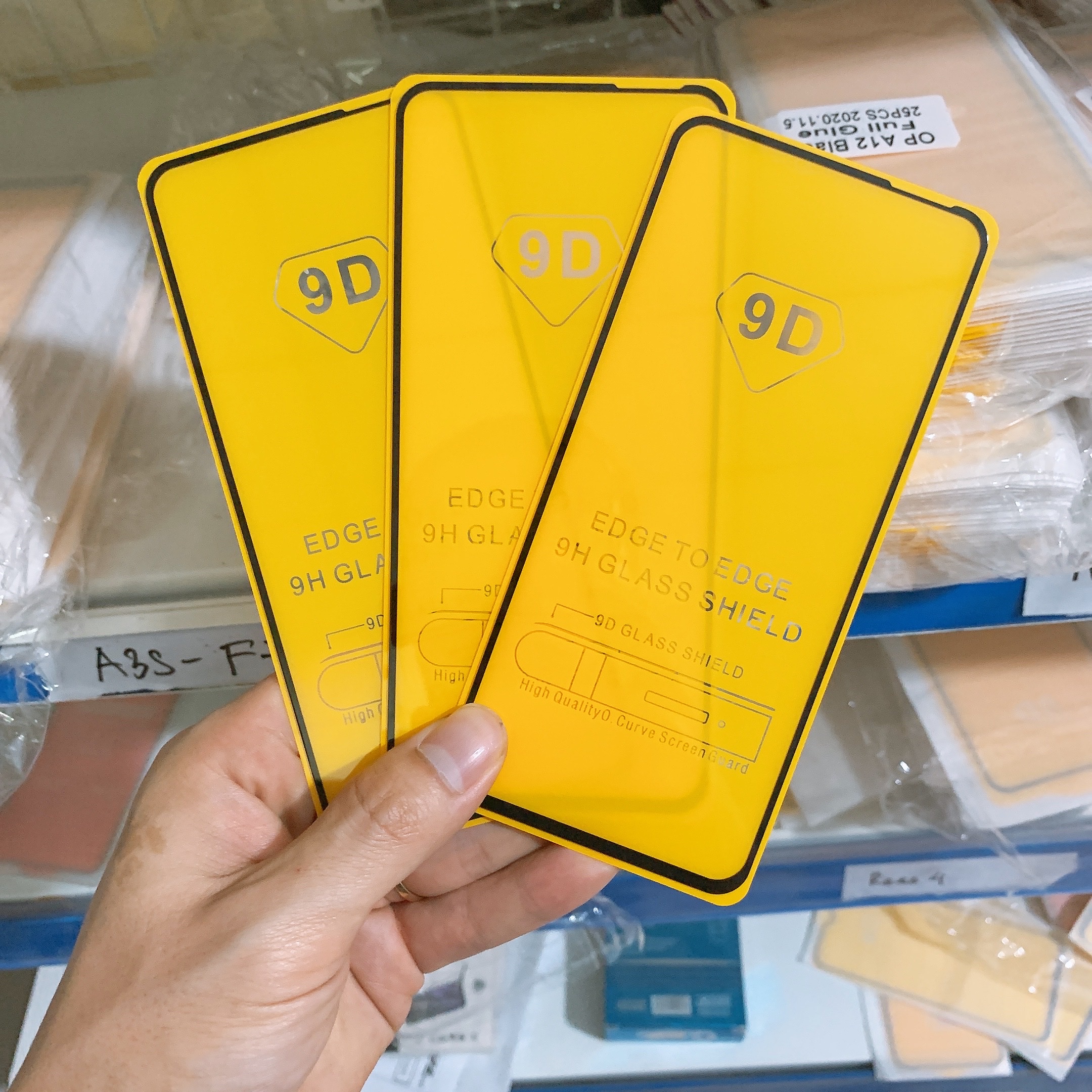 Kính cường lực 9D Oppo Full Màn hình A31 A52 A53 A54 A55 A57 A58 A71 A72 A74 A76 A77s A78 A83 A92 A93 A94 A95 A96 2020 cao cấp - Độ cứng 9H - Vát cạnh tràn viền - Tặng kèm bộ giấy lau Màn hình