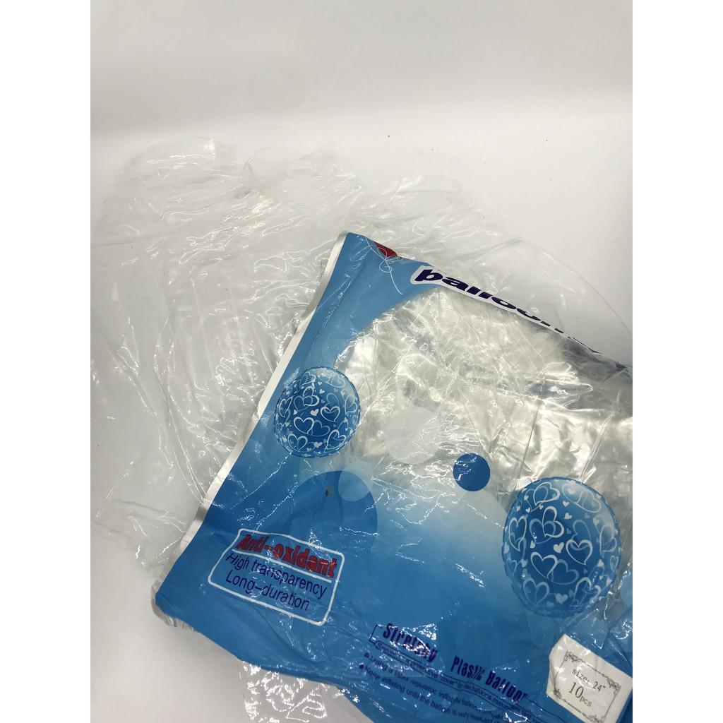BONG BÓNG GALAXY TRONG SUỐT ĐÈN LED (bộ đầy đủ phụ kiện)