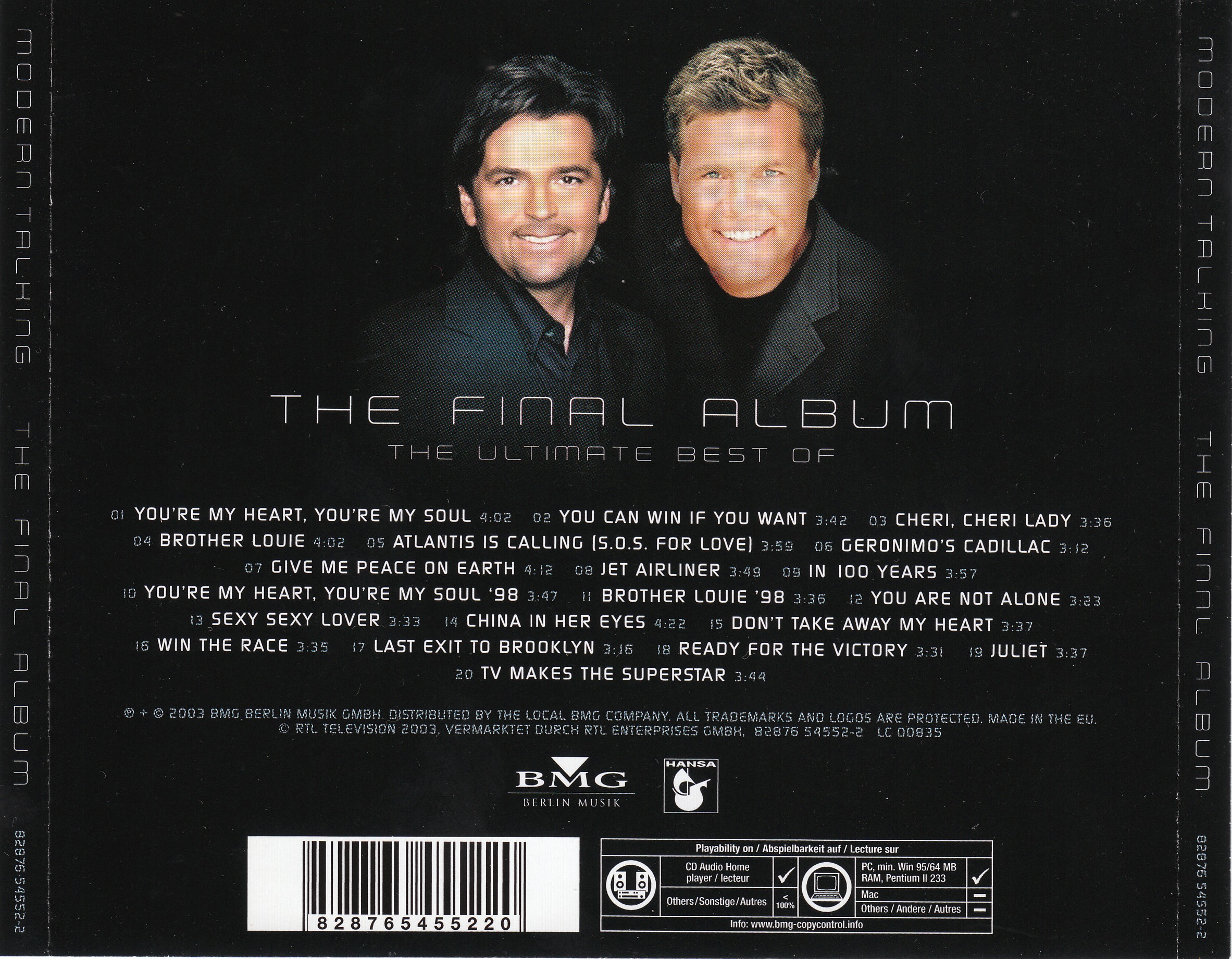 Bộ 5 đĩa cd nhạc Moderm Talking 2