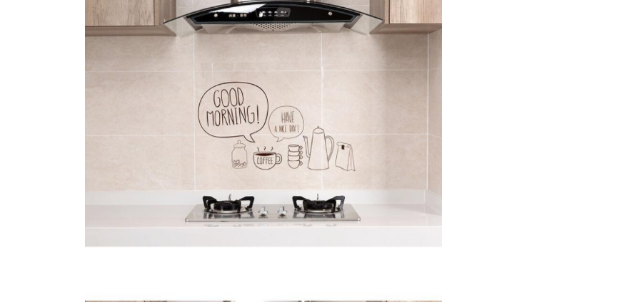 Miếng Decal Dán tường nhà bếp chống dầu mỡ bám tường
