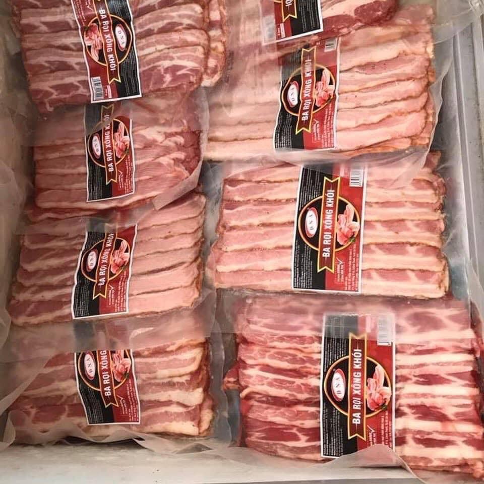Gói 500g Thịt ba rọi xông khói