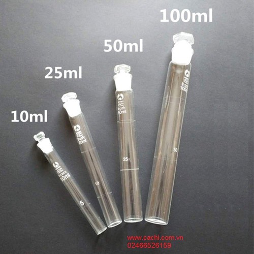 Ống nghiệm thủy tinh nút nhám 50ml