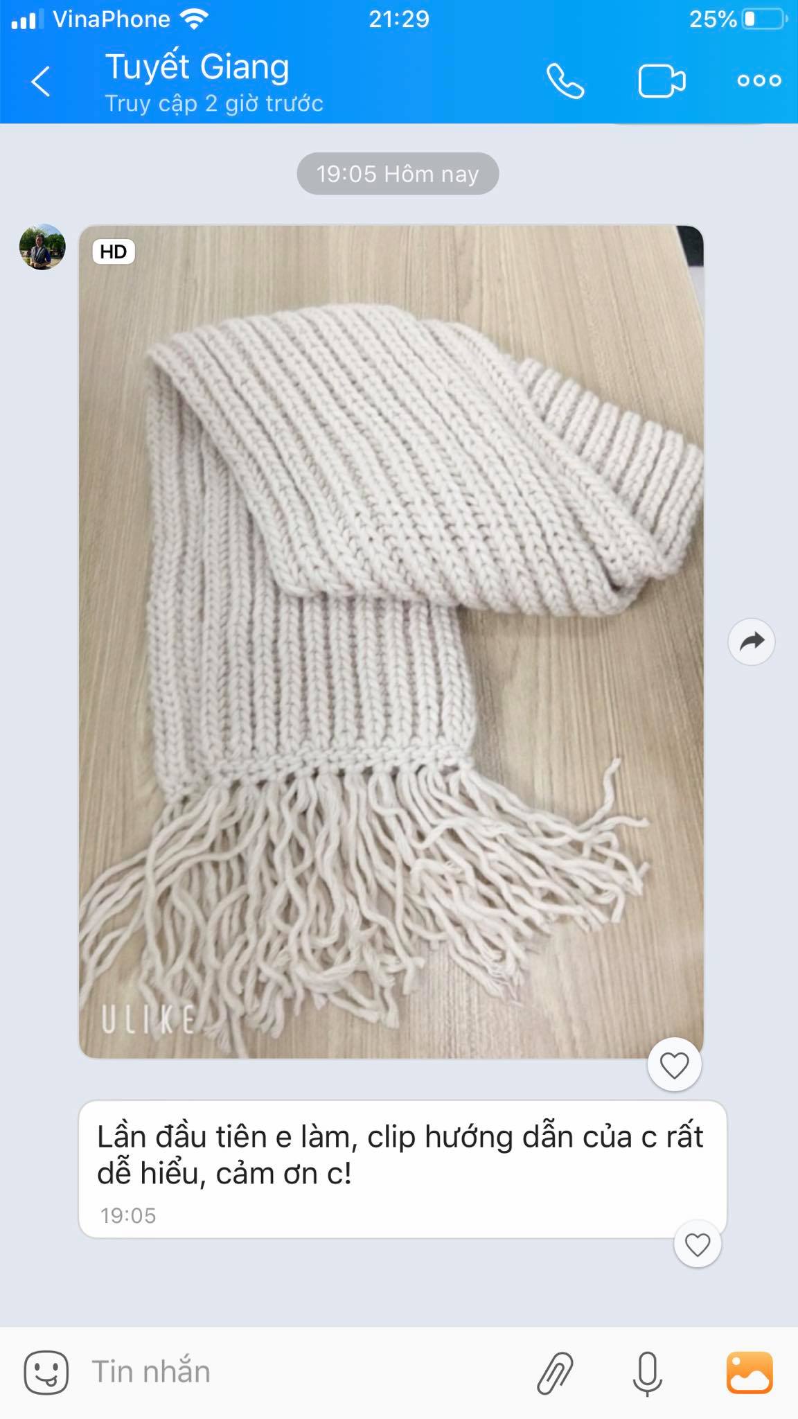Combo len và dụng cụ móc khăn