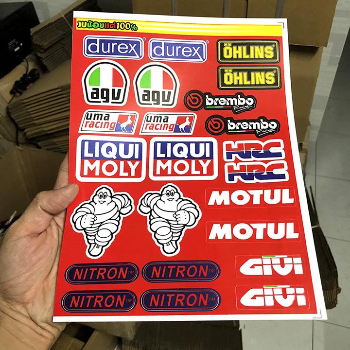 [HCM]Tem Dán Xe Máy  Logo  Đề Can [ Mẫu 5 ]