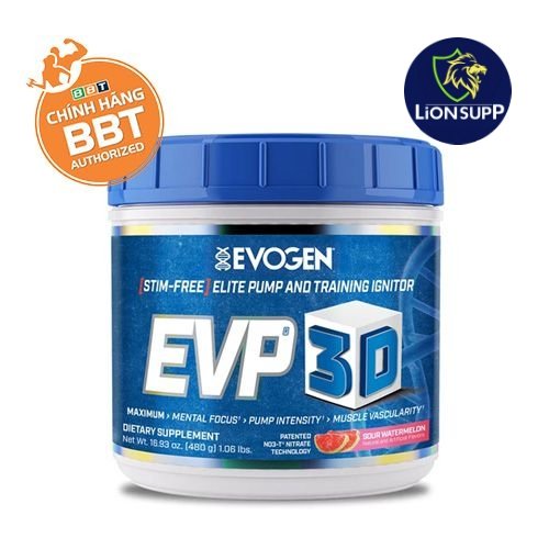 EVOGEN EVP 3D 40sv - Pre Workout Không Caffein Cao Cấp Của EVOGEN Hàng BBT
