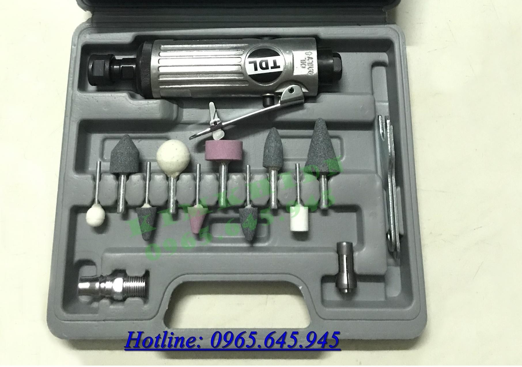 Máy mài hơi đánh xăm lốp Tặng kèm 10 đầu mài