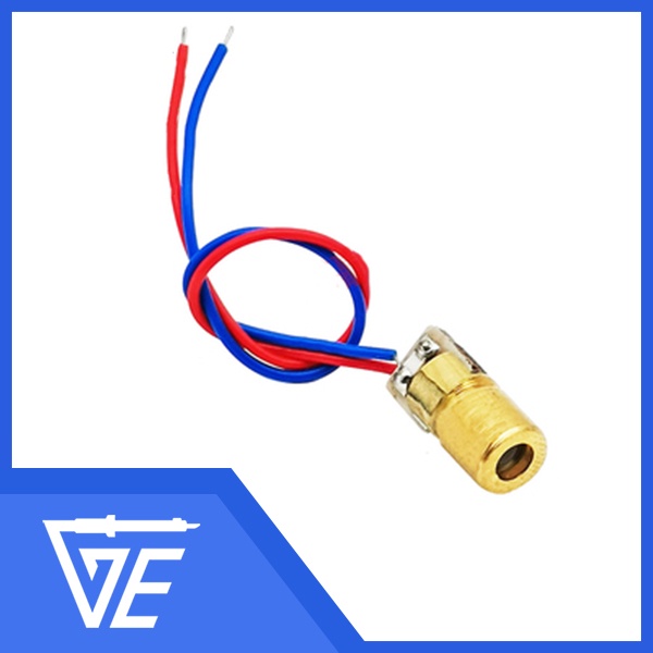 Laze / laser 3V 5V 4.5V điểm ống laser bán dẫn đồng đỏ đường kính ngoài 6MM