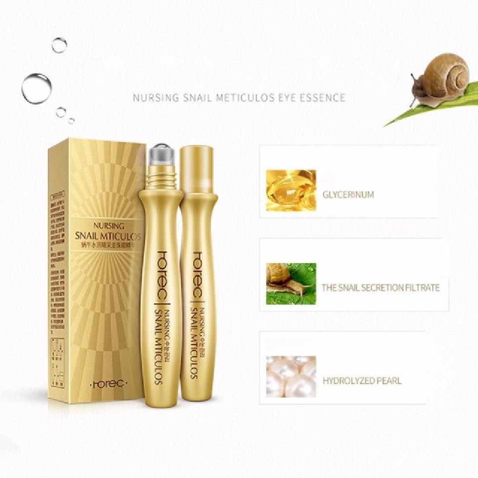 [HCM]Combo 2 Thanh Lăn Giảm thâm mắt và bọng mắt ốc sên Rorec