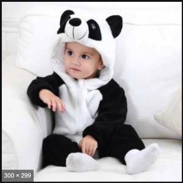 Bộ đồ liền thân gấu trúc cho bé dưới 3 tuổi