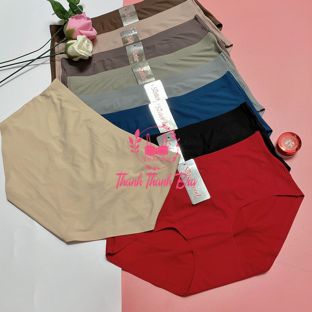 Quần lót su đúc nữ Thái lan mát lạnh Sisterhood  604 - lưng vừa, mềm mại, mặc không lộ viền