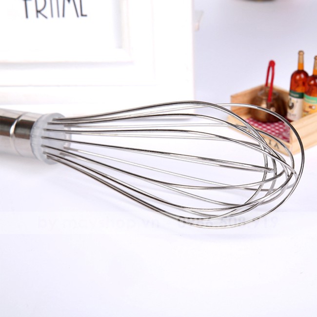 Phới lồng inox cán đỏ (26cm)