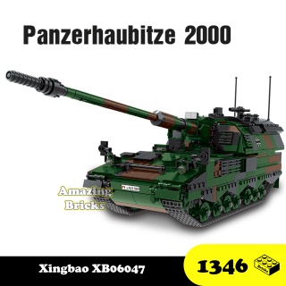 Đồ chơi Lắp Ráp Xe Tăng Đức Panzerhaubitze 2000, XB06047 Amored Main Battle Tank Xếp hình thông minh [1347 Mảnh ghép] thumbnail