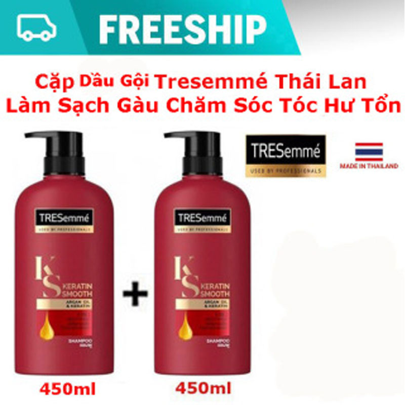 Combo 2 chai dầu gội tresemme thái lan mỗi chai 450ml